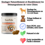 Probiotiques pour chien Anti-Démangeaisons et Léchages de pattes (60 Friandises au Poisson)