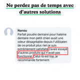 Poudre Dentaire - Haleine Fraîche et Dents Saines (60 Dosettes (120g) - Doseur Inclus - Pour Chien de plus de 3 mois)
