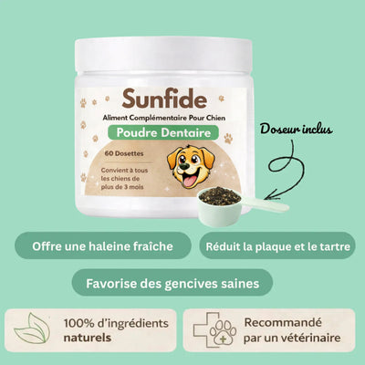 Poudre Dentaire - Haleine Fraîche et Dents Saines (60 Dosettes)