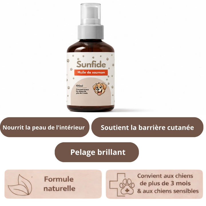 Huile de Saumon pour Chien et Chat (100 ml)